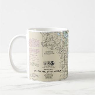 Mug Graphique nautique des ports de Salem et Lynn 1327