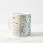 Mug Graphique nautique du port de Point Judith 13219 (Devant gauche)