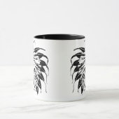 MUG GRAPHIQUE NOIR ET BLANC NATIF AMÉRICAIN (Centre)