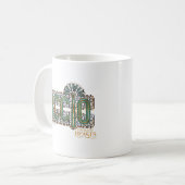 Mug Graphique orthographique Jade Art Déco ACCIO™ (Devant gauche)