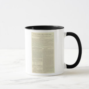 Mug Graphique physique de l'océan Atlantique