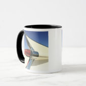 Mug Graphique : Plan rapproché d'aileron et de feu (Devant gauche)