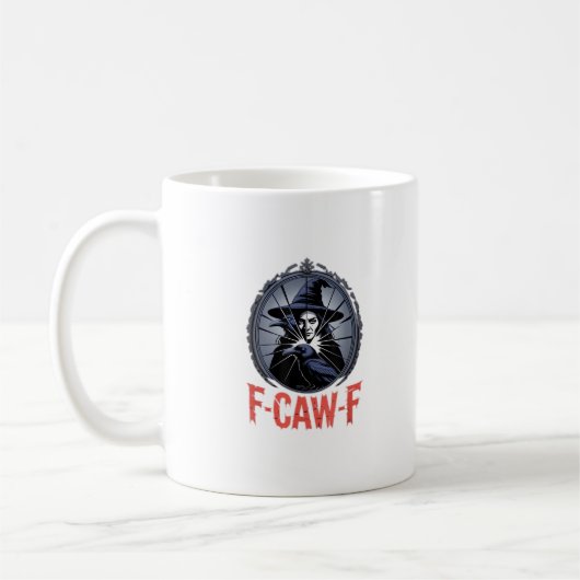 Mug Graphique Rétro Classique F-Caw-F (Gauche)