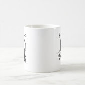 Mug Graphique Rétro de Corbeau Drôle F-Caw-F (Centre)