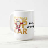 Mug Graphique Robot Père Noël Star de Noël Pop (Devant gauche)