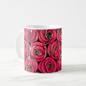 Mug Graphique rose Art Nouveau Rennie Macintosh (Devant gauche)