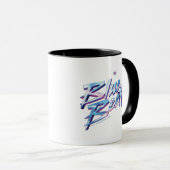 Mug Graphique technique du scarabée bleu (Devant droit)