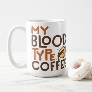 Mug Graphique Type Sanguin Café pour Cadeau d'Amateur 