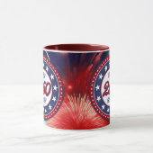 Mug Graphiques de feux d'artifice pour le 250e anniver (Centre)