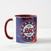 Mug Graphiques de feux d'artifice pour le 250e anniver (Gauche)