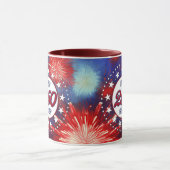 Mug Graphiques de feux d'artifice pour le 250e anniver (Centre)
