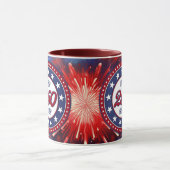 Mug Graphiques de feux d'artifice pour le 250e anniver (Centre)