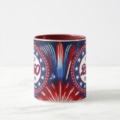 Mug Graphiques de feux d'artifice pour le 250e anniver (Centre)