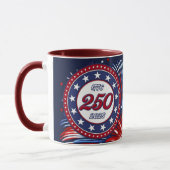 Mug Graphiques de feux d'artifice pour le 250e anniver (Gauche)