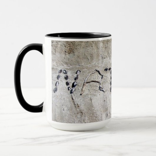 Mug Graphiques de la nature dans le sable (Gauche)