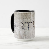 Mug Graphiques de la nature dans le sable (Devant gauche)