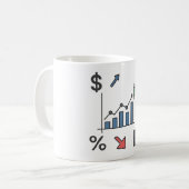 Mug Graphiques et graphiques financiers (Devant gauche)