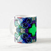 Mug Graphiques informatiques. Illustration d'un flo ab (Devant gauche)