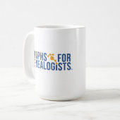 Mug Graphiques pour la musique généalogiste (Devant gauche)