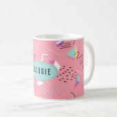 Mug Graphiques Rétro Fun Pink des Années 90 (Devant droit)