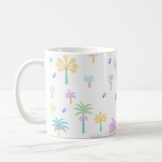 Mug Graphiques Rétro Palmiers  (Gauche)