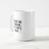 Mug Graphisme à typographie géométrique audacieuse (Devant gauche)