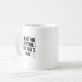 Mug Graphisme à typographie géométrique gras (Devant gauche)
