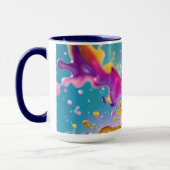 Mug Graphisme Abstrait Coloré Design Moderne 15oz (Gauche)