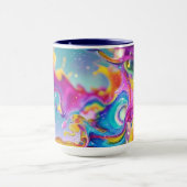 Mug Graphisme Abstrait Coloré Design Moderne 15oz (Centre)