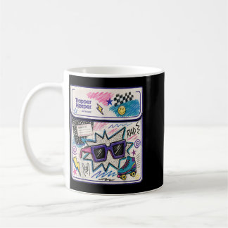 Mug Graphisme ambiance doodle école rétro 90