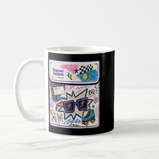 Mug Graphisme ambiance doodle école rétro 90 (Gauche)