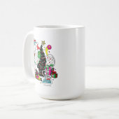 Mug Graphisme coloré de Noël de Grinch (Devant gauche)