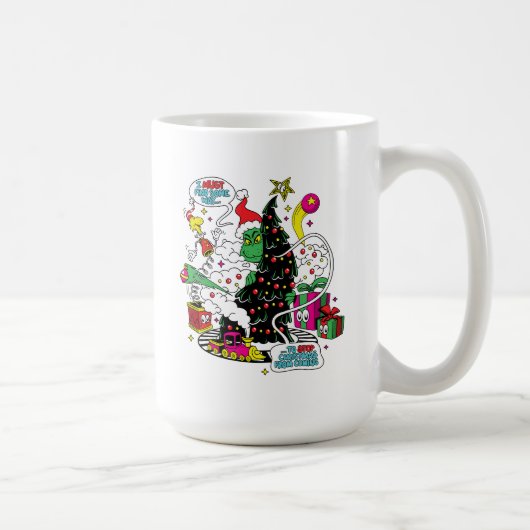Mug Graphisme coloré de Noël de Grinch (Droite)