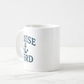 Mug Graphisme d'ancre de nerd de croisière en détresse (Devant gauche)