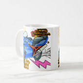 Mug Graphisme d'art de vélo minimal  (Devant gauche)