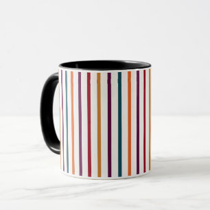 Mug Graphisme de bandes verticales aux couleurs de l'a
