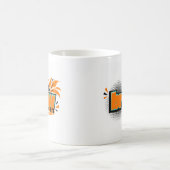 Mug Graphisme de café Grain de Brûlé Rétro – Café Vint (Centre)