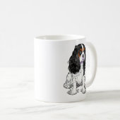 Mug Graphisme de Cavalier King Charles Spaniel de styl (Devant droit)