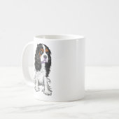 Mug Graphisme de Cavalier King Charles Spaniel de styl (Devant gauche)