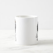 Mug Graphisme de Cavalier King Charles Spaniel de styl (Centre)
