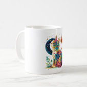 Mug Graphisme De Chat Avec Cute Kitty Visage Animal Po (Devant gauche)
