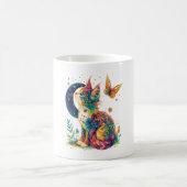 Mug Graphisme De Chat Avec Cute Kitty Visage Animal Po (Centre)