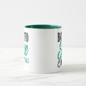 Mug Graphisme de cœur avec empreinte de patte et stéth (Centre)