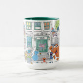 Mug Graphisme de Doodley les amis de Sesame (Centre)