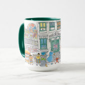 Mug Graphisme de Doodley les amis de Sesame (Devant gauche)