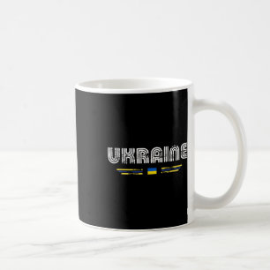 Mug Graphisme de drapeau rétro de type Ukraine années