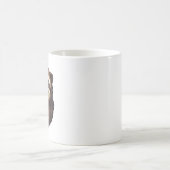 Mug Graphisme de faune rétro visage de paresseux vinta (Centre)