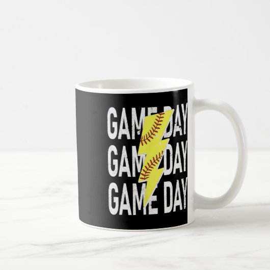 Mug Graphisme de journée de jeu de Mamie Softball avec (Droite)