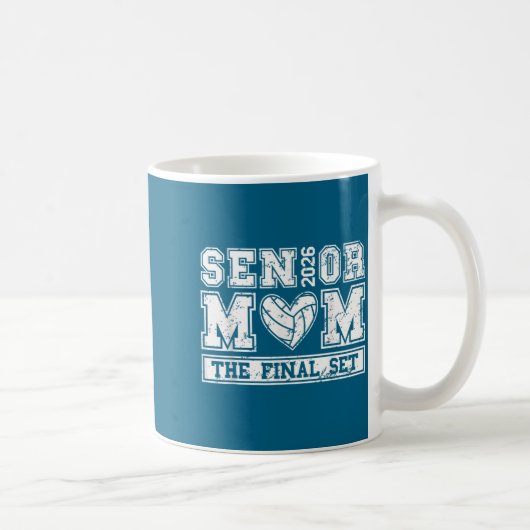 Mug Graphisme de la classe de maman senior de volleyba (Droite)