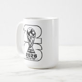Mug Graphisme de la silhouette du trophée de la Coupe (Devant gauche)